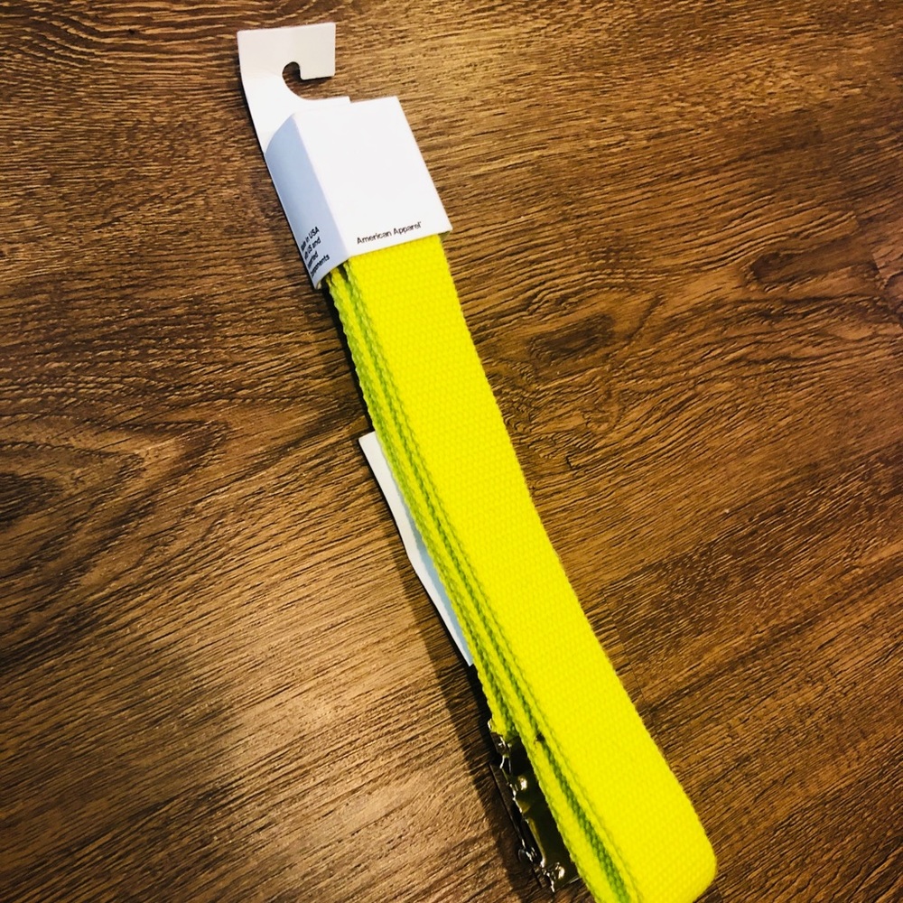 American Apparel Slime Webbing Belt 🍋 OS